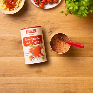 Tomatensoße u. -Suppe