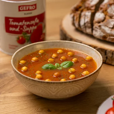 Tomatensoße u. -Suppe
