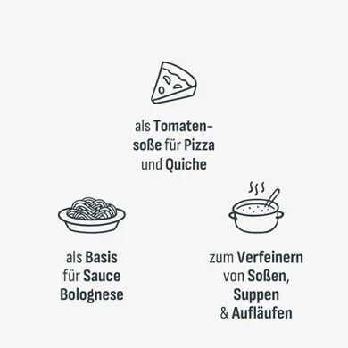 Tomatensoße u. -Suppe