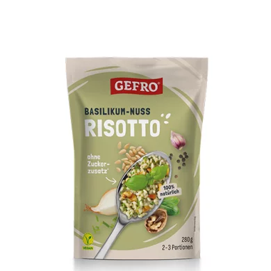 Basilikum-Nuss-Risotto