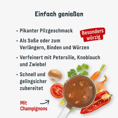 Jägersoße m. Champignons