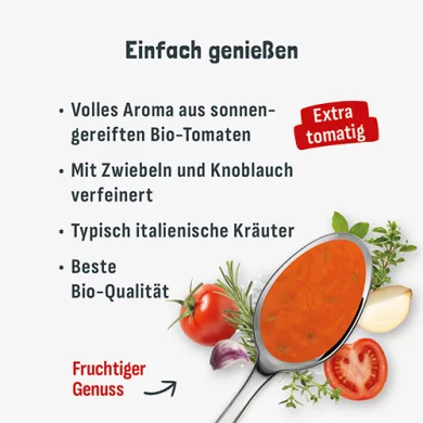 BIO Tomatensoße & -Suppe