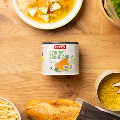 Gemüsebrühe PUR.
