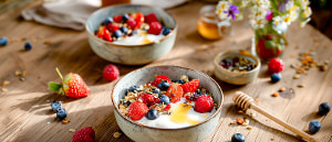 Beeren-Honigmüsli mit Sonnenblumenkernen