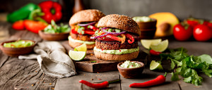 Veganer Mexiko-Burger