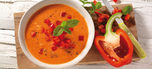 Gekühlte Paprika-Gazpacho Andaluz