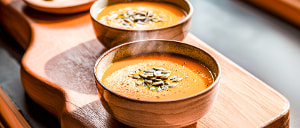 Delikate Kürbis Cremesuppe