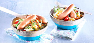 Nudelsalat mit Mini-Wienerle