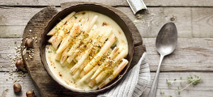 Schwarzwurzelgratin mit Kräuter-Haselnusskruste