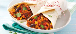 Wrap mit veganem »Chili con Carne«