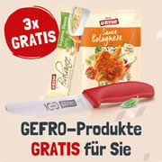 GRATIS Produkte für Sie